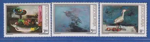 Jugoslawien 1981 Kunst Gemälde Tiere Mi.-Nr.1911-15 **/ MNH