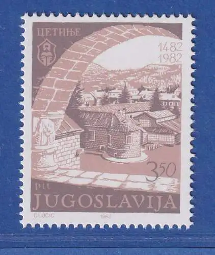 Jugoslawien 1982 500 Jahre Stadt Cetinje Mi.-Nr. 1918 ** / MNH