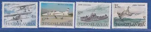 Jugoslawien 1982 Luftwaffe und Marine Mi.-Nr. 1939-42 ** / MNH 