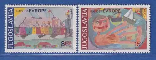 Jugoslawien 1982 Europäisches Kindertreffen Mi.-Nr. 1945-46 ** / MNH 