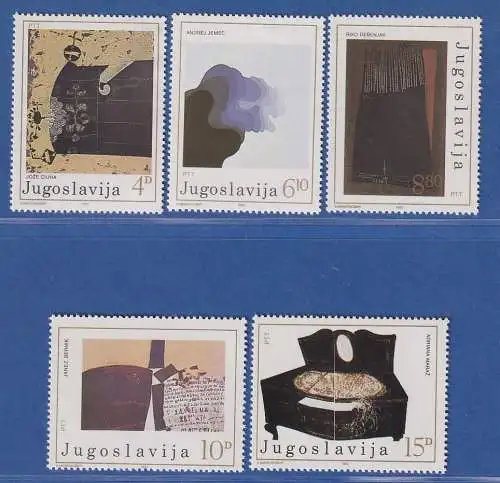 Jugoslawien 1982 moderne Gemälde Mi.-Nr.1957-61 ** / MNH 