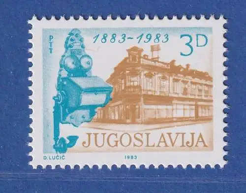 Jugoslawien 1983 100 Jahre Telefon in Serbien Mi.-Nr. 1975 ** / MNH 