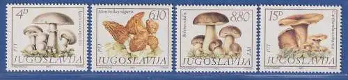 Jugoslawien 1983 Flora: Speisepilze Mi.-Nr. 1977-1980 ** / MNH 