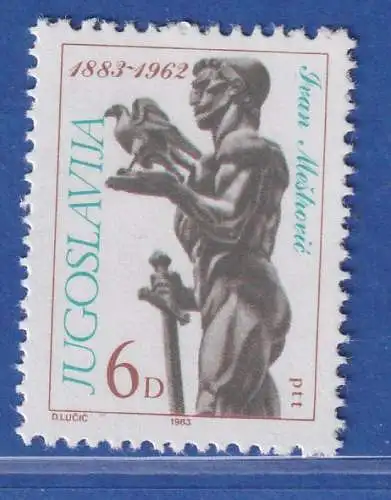 Jugoslawien 1983 100. Geb. Ivan Mestrovic Mi.-Nr. 1997 ** / MNH