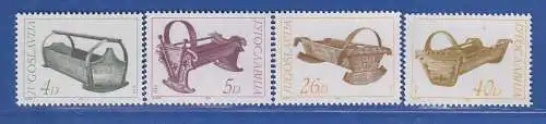 Jugoslawien 1984 Museumsexponate Kinderwiegen Mi.-Nr. 2061-64 ** / MNH