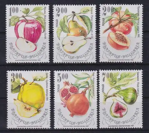 Bulgarien 1993 Obstsorten Mi.-Nr. 4055-4060 postfrisch **