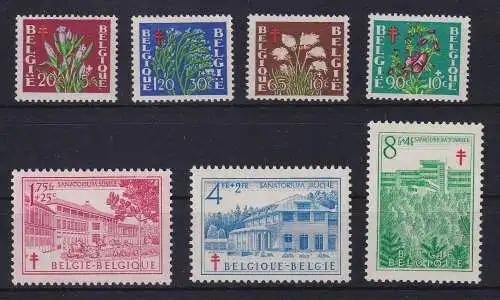 Belgien 1950 Anti-Tuberkolosefonds Mi.-Nr. 876-882 postfrisch **