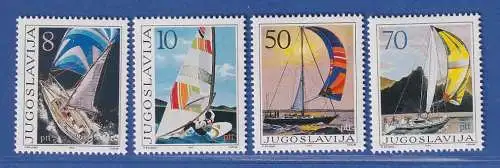 Jugoslawien 1985  Nautischer Tourismus Mi.-Nr.2115-2118 ** / MNH