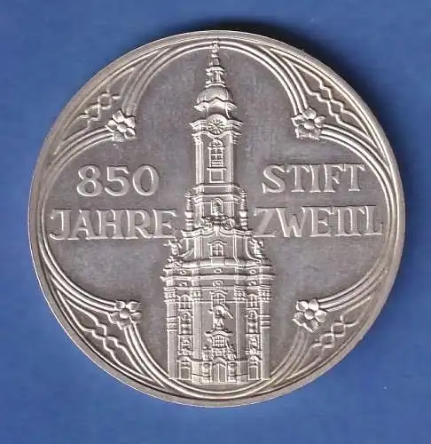 Silbermedaille Österreich 850 Jahre Stift Zwettl 1138-1988 24,3g Ag925