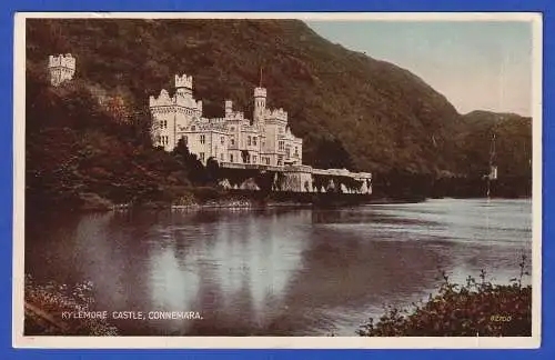 Irland 1949 AK Kylemore Castle Connemara  gelaufen nach Los Angeles USA
