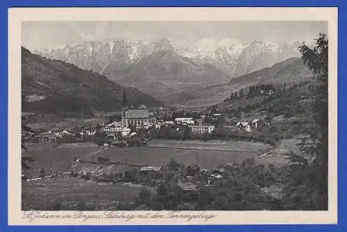 Österreich Alte AK St. Johann im Pongau, Tennengebirge ungebraucht