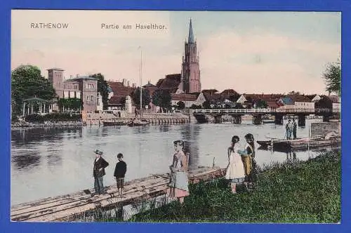 AK 1904 Rathenow an der Havel Stadtansicht ungebraucht