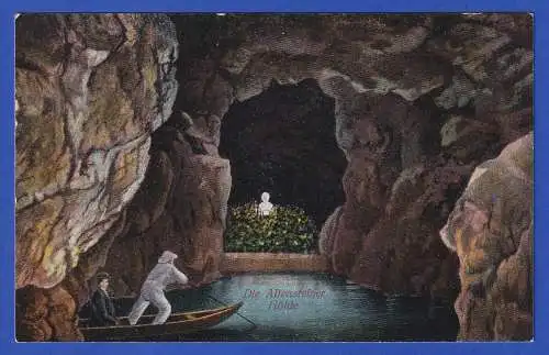 Alte Bildpostkarte Altensteiner Höhle in Bad Liebenstein (Thüringen) ungebraucht