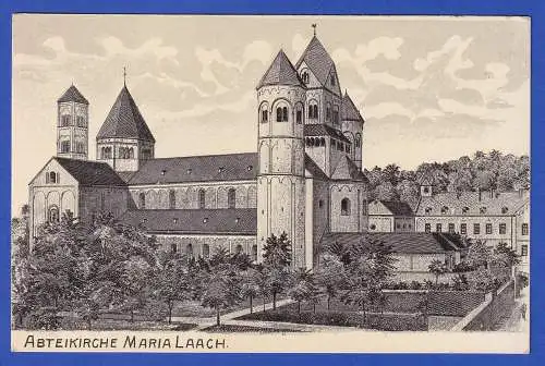 Alte Bildpostkarte Abteikirche Maria Laach  ungelaufen