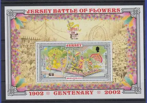 Jersey 2003 Blumenfestival Battle of Flowers Blockausgabe Mi.-Nr. Block 33 **