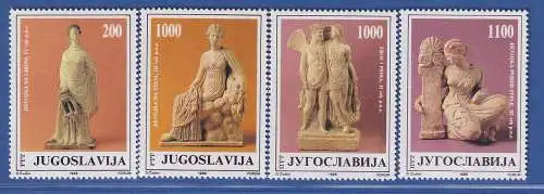 Jugoslawien 1988 Griechische Terrakottakunstfiguren Mi.-Nr.2307-2310** / MNH