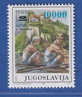 Jugoslawien 1989 Weltmeisterschaften im Rudern, Bled  Mi.-Nr.2366 ** / MNH