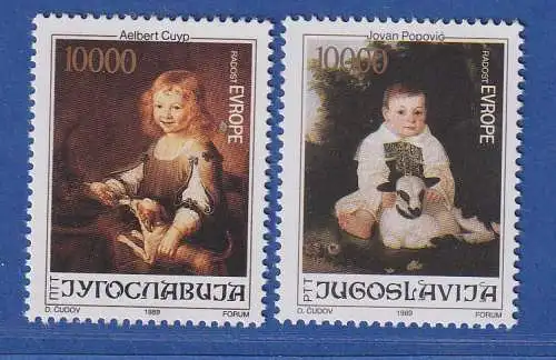 Jugoslawien 1989 Europäischer Kindertreffen Mi.-Nr.2376-2377** / MNH