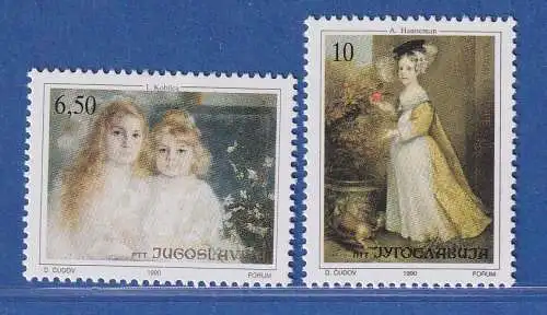 Jugoslawien 1990 Europäisches Kindertreffen Mi.-Nr.2440-41** / MNH