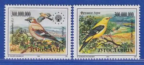 Jugoslawien 1993  Europäischer Naturschutz  Mi.-Nr. 2620-2621 ** / MNH