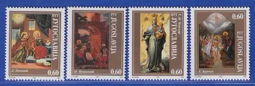 Jugoslawien 1994  Religiöse Kunst  Mi.-Nr. 2692-2695 ** / MNH