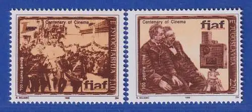 Jugoslawien 1995   100 Jahre Kino    Mi.-Nr. 2733-2734 ** / MNH