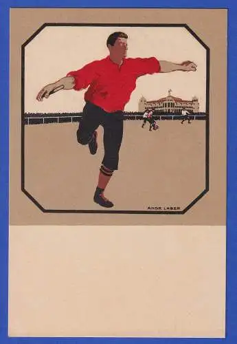 Postkarte Intern. Ausstellung für Sport und Spiel Frankfurt/M. 1910  ungelaufen