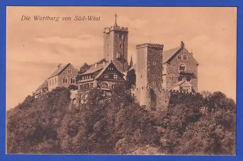 Alte AK Wartburg bei Eisenach Gesamtansicht  ungelaufen