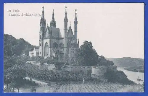 Alte AK 1905 Remagen am Rhein Apollinarisberg und Wallfahrtskirche  ungelaufen