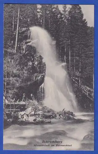 Alte AK Schramberg im Schwarzwald Wasserfall ungelaufen