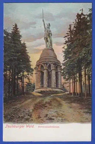 Alte Bildpostkarte Hermanns-Denkmal im Teutoburger Wald  ungelaufen