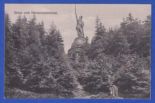 Alte Bildpostkarte 1910 Hermanns-Denkmal im Teutoburger Wald  ungelaufen