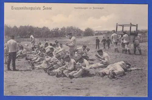 Alte AK Truppenübungsplatz Senne bei Paderborn Kochübung 1906 ungelaufen