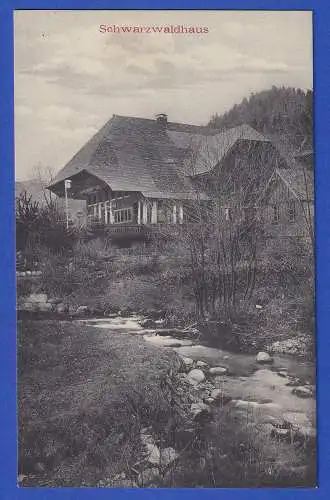 Alte AK Schwarzwaldhaus 1907  ungelaufen