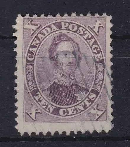 Kanada 1859 Prinz Albert 10 Cents Mi.-Nr. 13b mit Rost-O