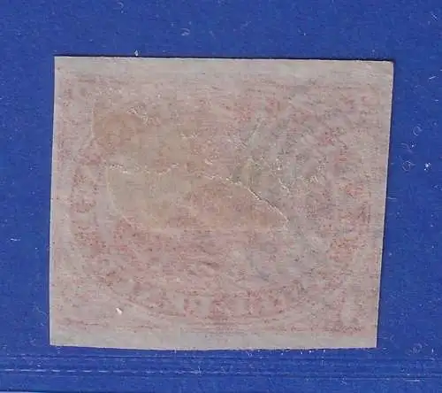 Kanada 1852 Biber 3 P Mi.-Nr. 2y mit Sechsring-O