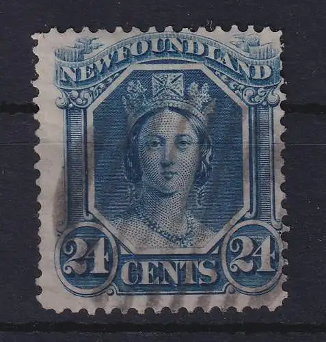 Kanada Neufundland 1865 Queen Victoria 24 Cents Mi.-Nr. 21x gestempelt