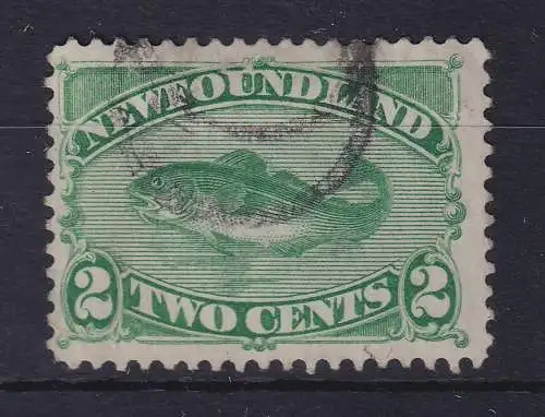 Kanada Neufundland 1882 Kabeljau 2 Cents Mi.-Nr. 32a gestempelt