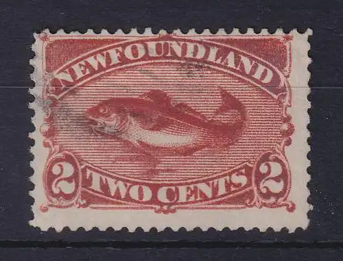 Kanada Neufundland 1887 Kabeljau 2 Cents Mi.-Nr. 37 gestempelt