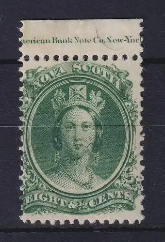 Kanada Nova Scotia 1860 Queen Victoria 8 1/2 Cents Mi.-Nr. 8xa Oberrandstück *