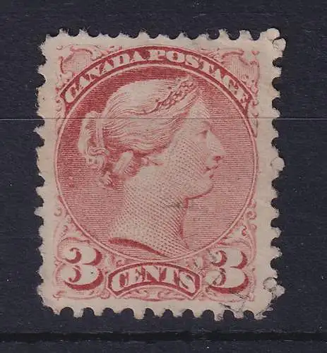 Kanada 1872 Queen Victoria 3 Cent Mi.-Nr. 28bA gestempelt