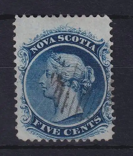 Kanada Nova Scotia 1860 Queen Victoria 5 Cents Mi.-Nr. 7y mit Rost-O