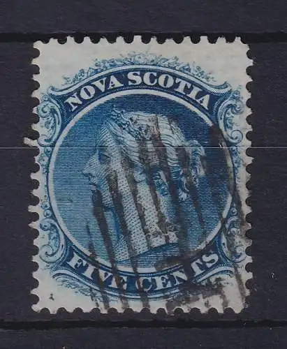 Kanada Nova Scotia 1860 Queen Victoria 5 Cents  Mi.-Nr. 7y  mit Rost-O