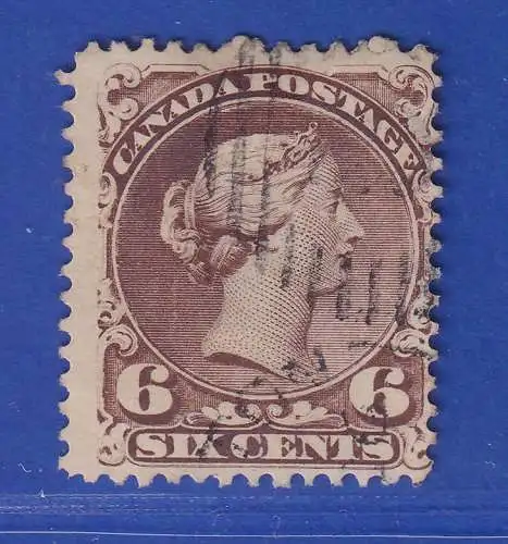 Kanada 1868 Queen Victoria 6 Cents Mi.-Nr. 22ax mit Rost-O