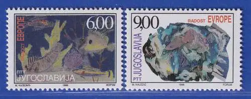 Jugoslawien 1998  Europäisches Kindertreffen  Mi.-Nr. 2878-2879 ** / MNH