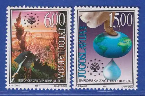 Jugoslawien 1999  Naturschutz  Mi.-Nr. 2912-13 ** / MNH