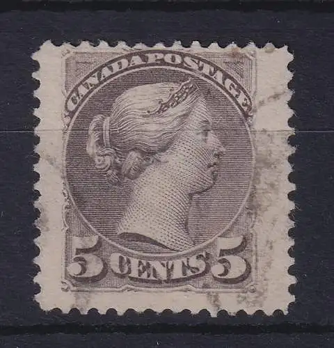 Kanada 1889 Queen Victoria 5 Cents Mi.-Nr. 29bA übergroß, gestempelt