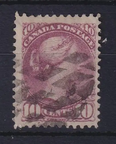 Kanada 1874 Queen Victoria 10 Cents Mi.-Nr. 31aA mit Karopunktrost-O