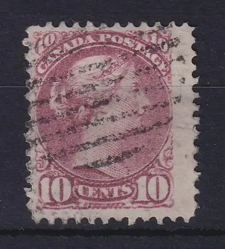 Kanada 1874 Queen Victoria 10 Cents Mi.-Nr. 31aA mit Rost-O