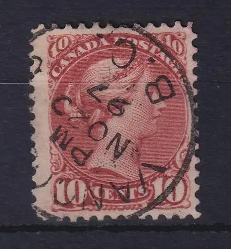 Kanada 1897 Queen Victoria 10 Cents Mi.-Nr. 31bA O VANCO(UVER)